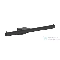   Hansgrohe ADDSTORIS S dupla WC papír tartó, matt fekete 41768670