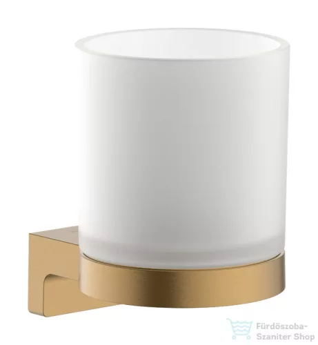 Hansgrohe ADDSTORIS S fali fogkefe tartó pohár, szálcsiszolt bronz 41769140