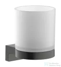 Hansgrohe ADDSTORIS S fali fogkefe tartó pohár, szálcsiszolt fekete króm 41769340