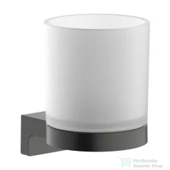   Hansgrohe ADDSTORIS S fali fogkefe tartó pohár, szálcsiszolt fekete króm 41769340