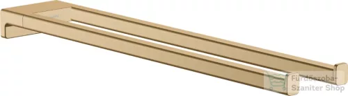 Hansgrohe ADDSTORIS 445 mm-es dupla törölközőtartó, szálcsiszolt bronz 41770140