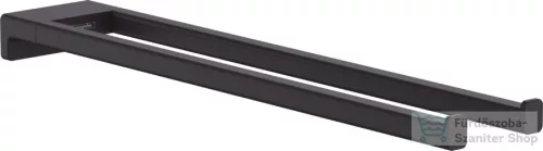 Hansgrohe ADDSTORIS 445 mm-es dupla törölközőtartó, matt fekete 41770670