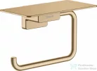 Hansgrohe ADDSTORIS polcos wc papír tartó, szálcsiszolt bronz 41772140