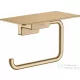 Hansgrohe ADDSTORIS polcos wc papír tartó, szálcsiszolt bronz 41772140