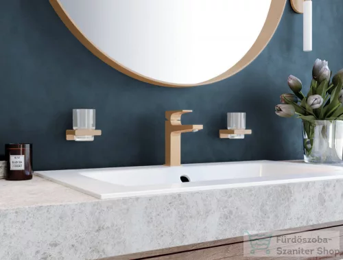 Hansgrohe ADDSTORIS polcos wc papír tartó, szálcsiszolt bronz 41772140