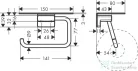 Hansgrohe ADDSTORIS polcos wc papír tartó, matt fehér 41772700