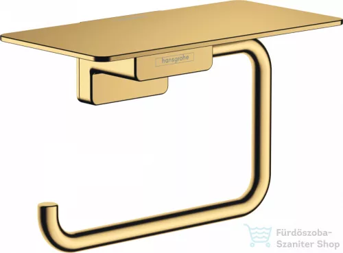 Hansgrohe ADDSTORIS polcos wc papír tartó, polírozott arany hatású 41772990