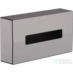   Hansgrohe ADDSTORIS papírzsebkendő adagoló, szálcsiszolt fekete/króm 41774340