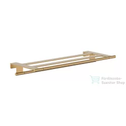   Hansgrohe ADDSTORIS S fali törölközőtartó polc, szálcsiszolt bronz 41781140