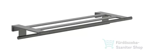 Hansgrohe ADDSTORIS S fali törölközőtartó polc, szálcsiszolt fekete króm 41781340