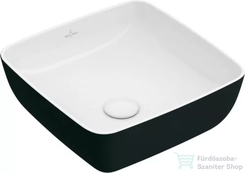 Villeroy & Boch Artis 41x41cm-es ráültethető mosdó Coal Black színben 4178 41 BCT8 ( 417841BCT8 )