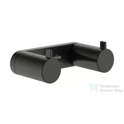   Hansgrohe ADDSTORIS S dupla törölközőtartó, szálcsiszolt fekete króm 41785340
