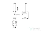 Hansgrohe ADDSTORIS S fali pót wc papír tartó tartó, matt fehér 41786700