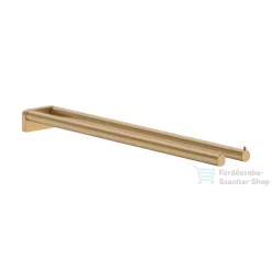   Hansgrohe ADDSTORIS S 44 cm-es dupla törölközőtartó, szálcsiszolt bronz 41787140