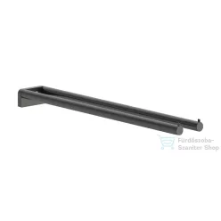   Hansgrohe ADDSTORIS S 44 cm-es dupla törölközőtartó, szálcsiszolt fekete króm 41787340