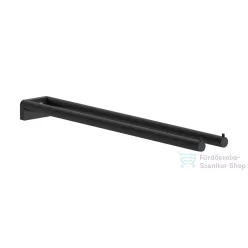   Hansgrohe ADDSTORIS S 44 cm-es dupla törölközőtartó, matt fekete 41787670