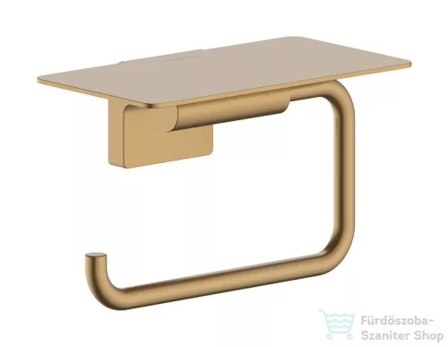 Hansgrohe ADDSTORIS S polcos WC papír tartó, szálcsiszolt bronz 41789140