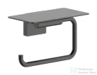 Hansgrohe ADDSTORIS S polcos WC papír tartó, szálcsiszolt fekete króm 41789340