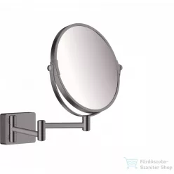   Hansgrohe ADDSTORIS fali kozmetikai tükrör, szálcsiszolt fekete/króm 41791340