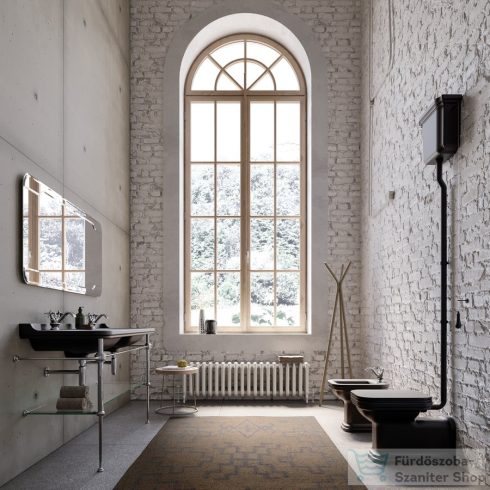 Sapho KERASAN WALDORF fali tartály, 40x36x14cm, matt fekete (418031)