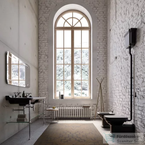 Sapho KERASAN WALDORF fali tartály, 40x36x14cm, matt fekete (418031)