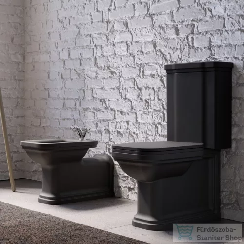 Sapho KERASAN WALDORF kombi WC tartály, 40x46x14cm, matt fekete (418131)