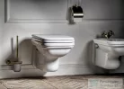 Sapho WALDORF WC ülőke Soft Close, fehér/króm pánt, polyester 418801