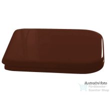   Sapho WALDORF WC ülőke Soft Close, dió/króm pánt, tömör fa 418840