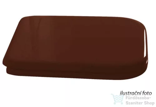 Sapho WALDORF WC ülőke Soft Close, dió/króm pánt, tömör fa 418840