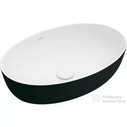   Villeroy & Boch Artis 61x41cm-es ráültethető mosdó Coal Black színben 4198 61 BCT8 ( 419861BCT8 )