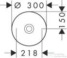 Hansgrohe AXOR SUITE 30 cm-es pultra ültethető mosdó csaplyuk nélkül,matt fehér/króm 42000000