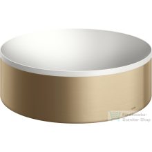   Hansgrohe AXOR SUITE 30 cm-es pultra ültethető mosdó csaplyuk nélkül,matt fehér/szálcsiszolt bronz 42000140