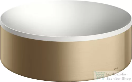 Hansgrohe AXOR SUITE 30 cm-es pultra ültethető mosdó csaplyuk nélkül,matt fehér/szálcsiszolt bronz 42000140