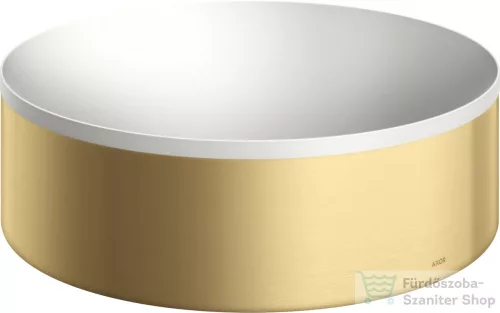Hansgrohe AXOR SUITE 30 cm-es pultra ültethető mosdó csaplyuk nélkül,matt fehér/szálcsiszolt arany hatású 42000250