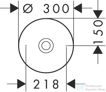 Hansgrohe AXOR SUITE 30 cm-es pultra ültethető mosdó csaplyuk nélkül,matt fehér/szálcsiszolt arany hatású 42000250