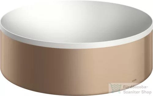 Hansgrohe AXOR SUITE 30 cm-es pultra ültethető mosdó csaplyuk nélkül,matt fehér/szálcsiszolt vörös arany hatású 42000310