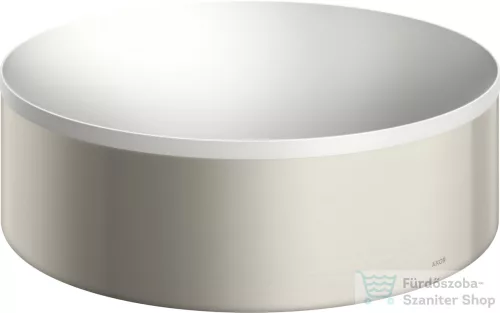 Hansgrohe AXOR SUITE 30 cm-es pultra ültethető mosdó csaplyuk nélkül,matt fehér/rozsdamentes acél hatású 42000800