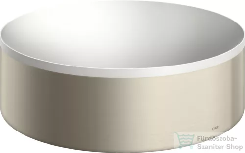 Hansgrohe AXOR SUITE 30 cm-es pultra ültethető mosdó csaplyuk nélkül,matt fehér/szálcsiszolt nikkel 42000820