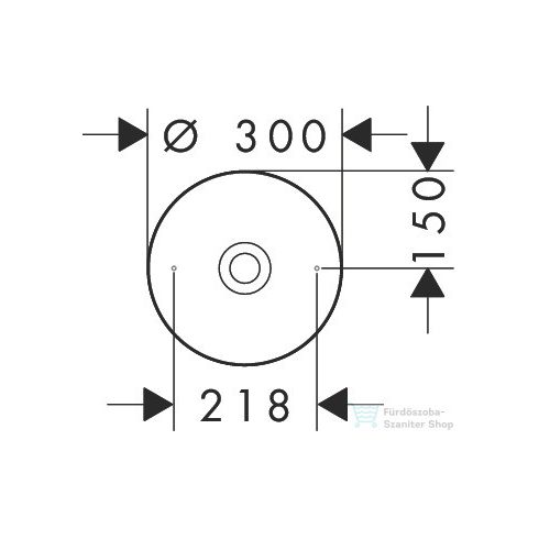 Hansgrohe AXOR SUITE 30 cm-es pultra ültethető mosdó csaplyuk nélkül,matt fehér/szálcsiszolt nikkel 42000820