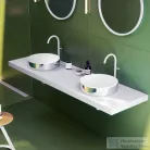 Hansgrohe AXOR SUITE 40 cm-es pultra ültethető mosdó csaplyuk nélkül,matt fehér/króm 42001000