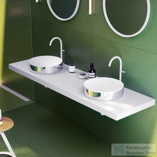 Hansgrohe AXOR SUITE 40 cm-es pultra ültethető mosdó csaplyuk nélkül,matt fehér/króm 42001000