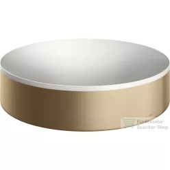   Hansgrohe AXOR SUITE 40 cm-es pultra ültethető mosdó csaplyuk nélkül,matt fehér/szálcsiszolt bronz 42001140