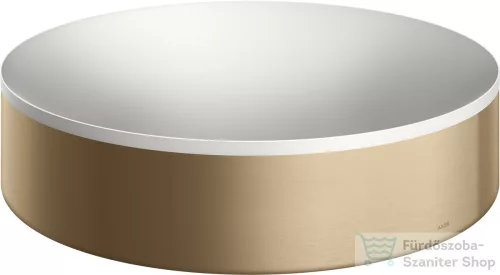 Hansgrohe AXOR SUITE 40 cm-es pultra ültethető mosdó csaplyuk nélkül,matt fehér/szálcsiszolt bronz 42001140