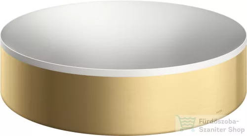 Hansgrohe AXOR SUITE 40 cm-es pultra ültethető mosdó csaplyuk nélkül,matt fehér/szálcsiszolt arany hatású 42001250