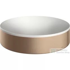   Hansgrohe AXOR SUITE 40 cm-es pultra ültethető mosdó csaplyuk nélkül,matt fehér/szálcsiszolt vörös arany hatású 42001310
