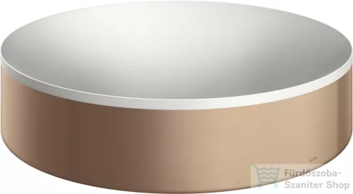 Hansgrohe AXOR SUITE 40 cm-es pultra ültethető mosdó csaplyuk nélkül,matt fehér/szálcsiszolt vörös arany hatású 42001310