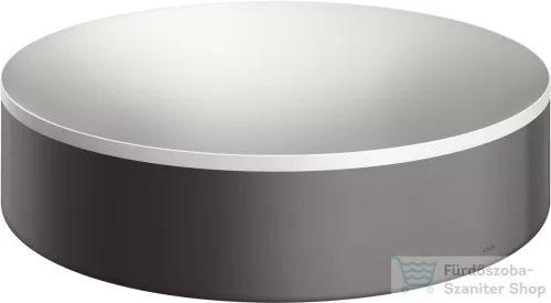 Hansgrohe AXOR SUITE 40 cm-es pultra ültethető mosdó csaplyuk nélkül,matt fehér/szálcsiszolt fekete króm 42001340