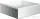 Hansgrohe AXOR SUITE 28,5x28,5 cm-es pultra ültethető mosdó csaplyuk nélkül,matt fehér/króm 42002000