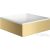 Hansgrohe AXOR SUITE 28,5x28,5 cm-es pultra ültethető mosdó csaplyuk nélkül,matt fehér/szálcsiszolt arany hatású 42002250