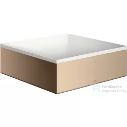   Hansgrohe AXOR SUITE 28,5x28,5 cm-es pultra ültethető mosdó csaplyuk nélkül,matt fehér/polírozott vörös arany hatású 42002300